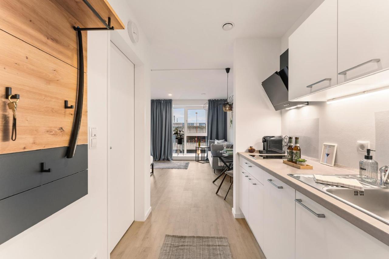 Modernes Apartment Am Gleispark Oldenburg Exterior foto